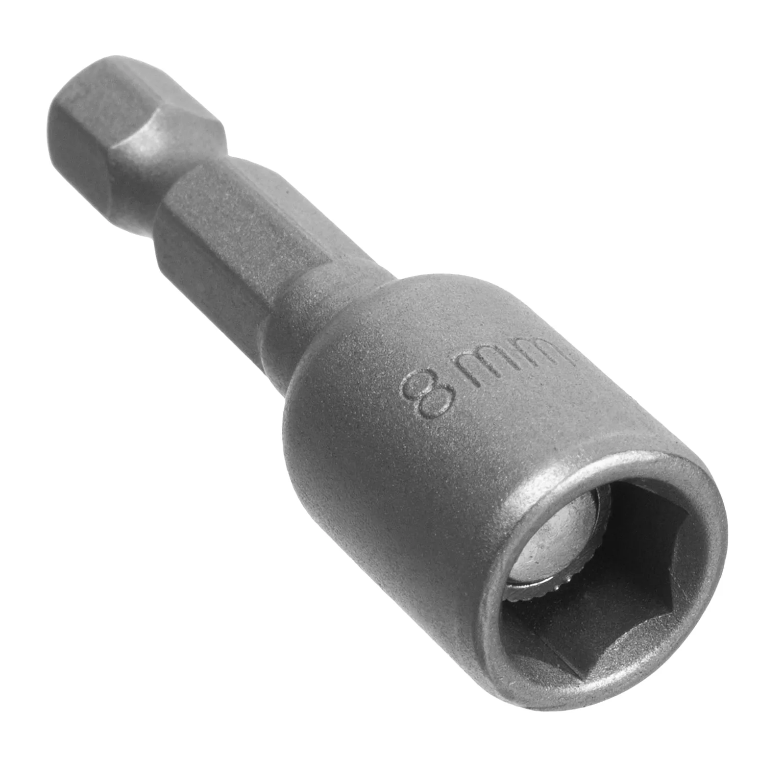 Головка торцевая магнитная 8 х 45 мм, хвостовик 1/4" Е, CrV, 2 шт., (уп.)