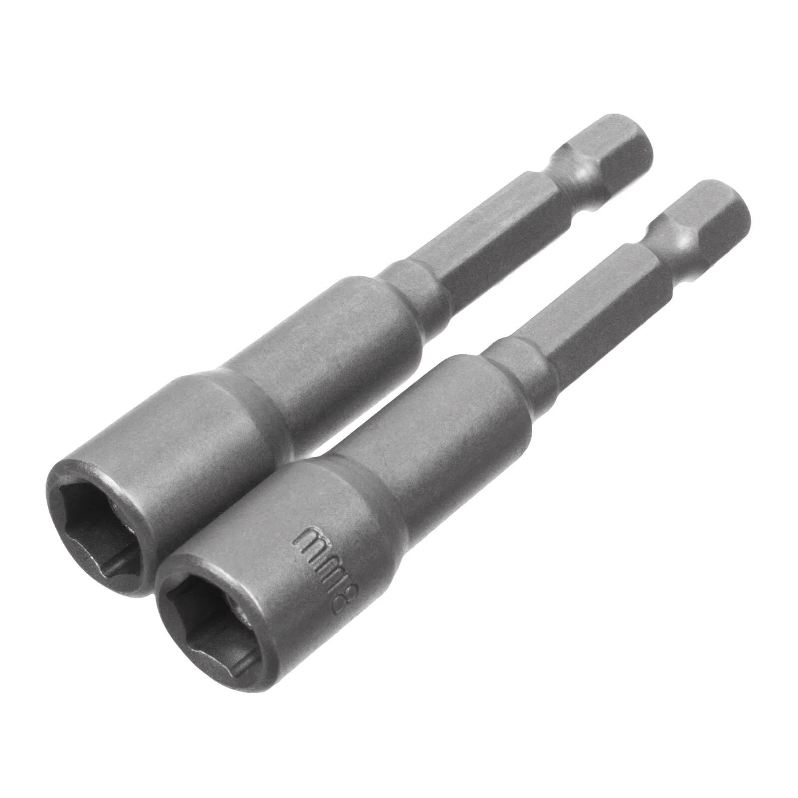 Головка торцевая магнитная 8 х 65 мм, хвостовик 1/4" Е, CrV, 2 шт., (уп.)