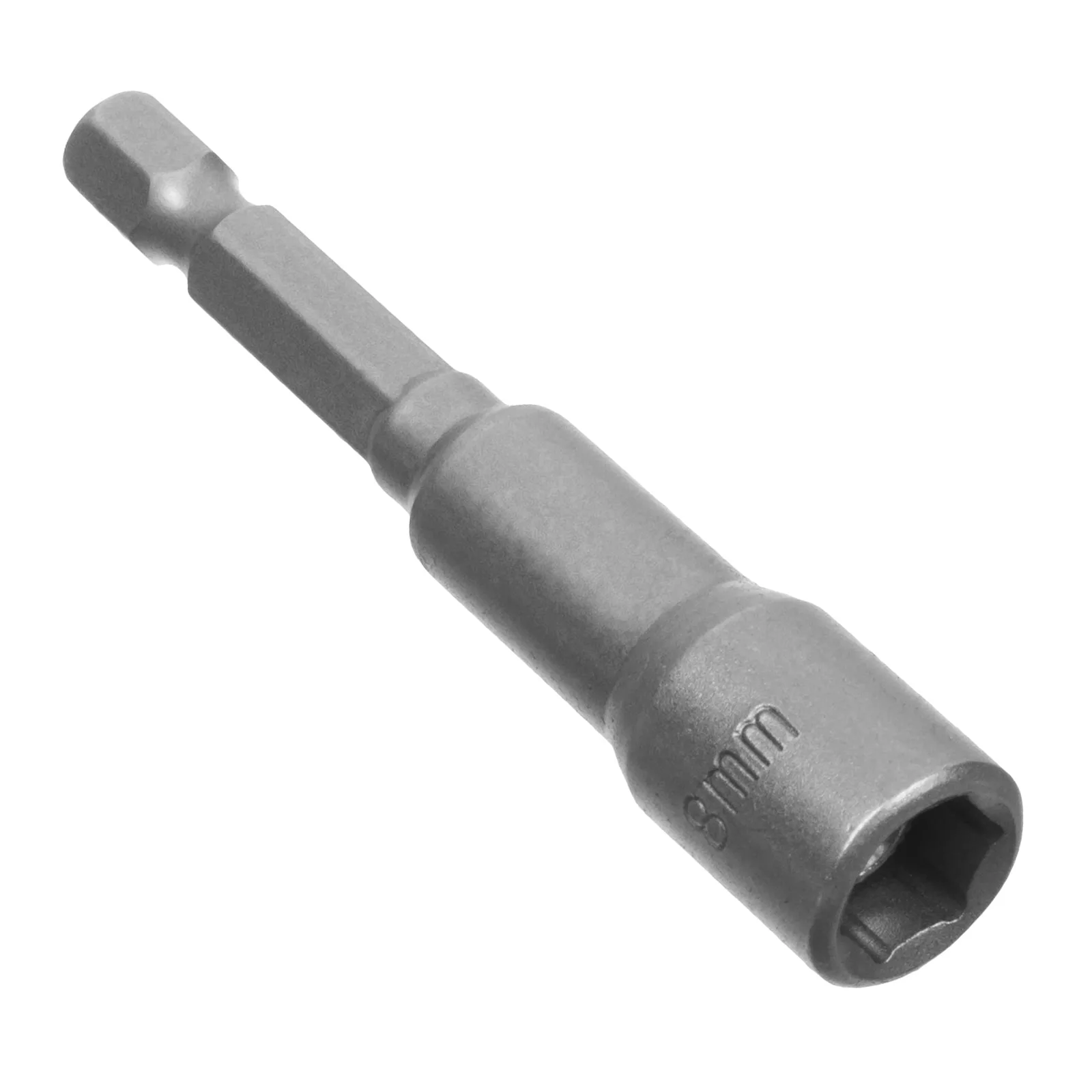 Головка торцевая магнитная 8 х 65 мм, хвостовик 1/4" Е, CrV, 2 шт., (уп.)
