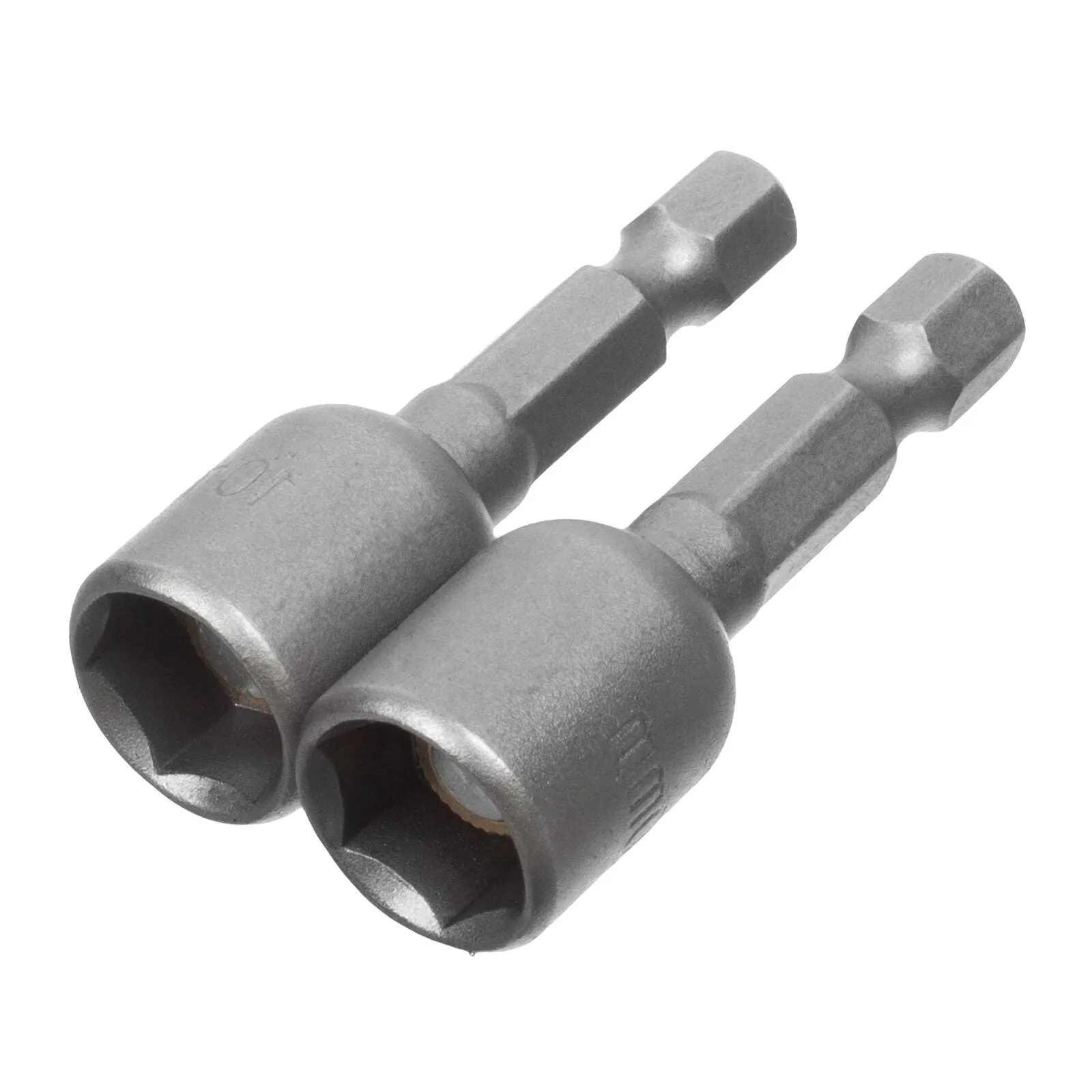 Головка торцевая магнитная 10 х 45 мм, хвостовик 1/4" Е, CrV, 2 шт., (уп.)