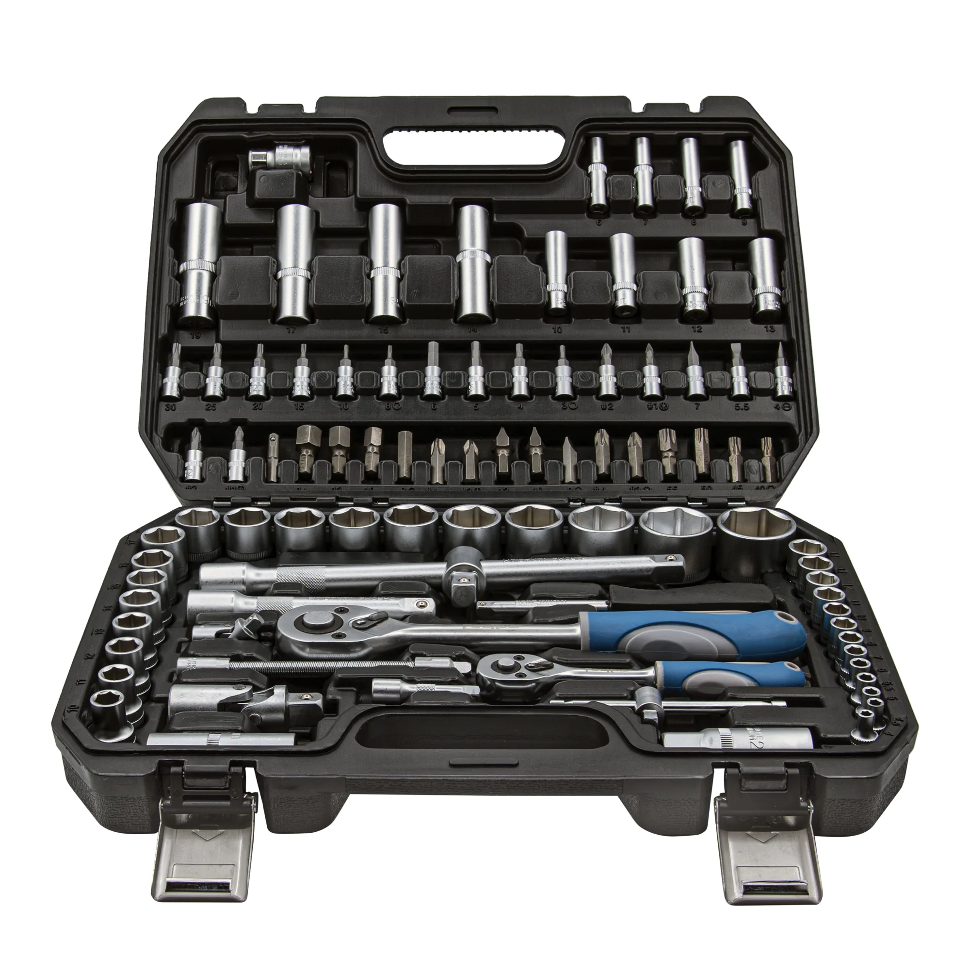 Набор инструмента слесарно-монтажный, Cr-V, 1/4", 1/2", 94 предм., (шт.)