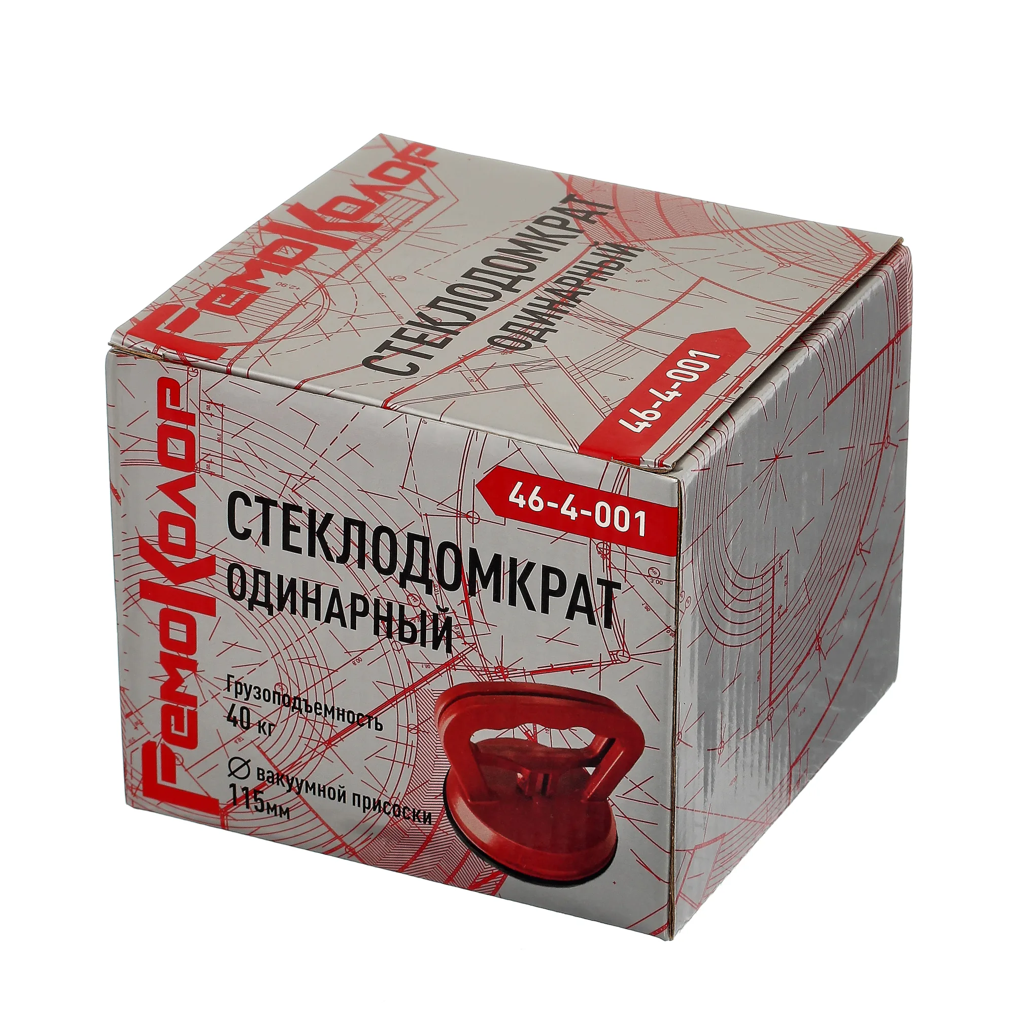 Стеклодомкрат одинарный, диаметр  115 мм, толщина 6 мм, (шт.)