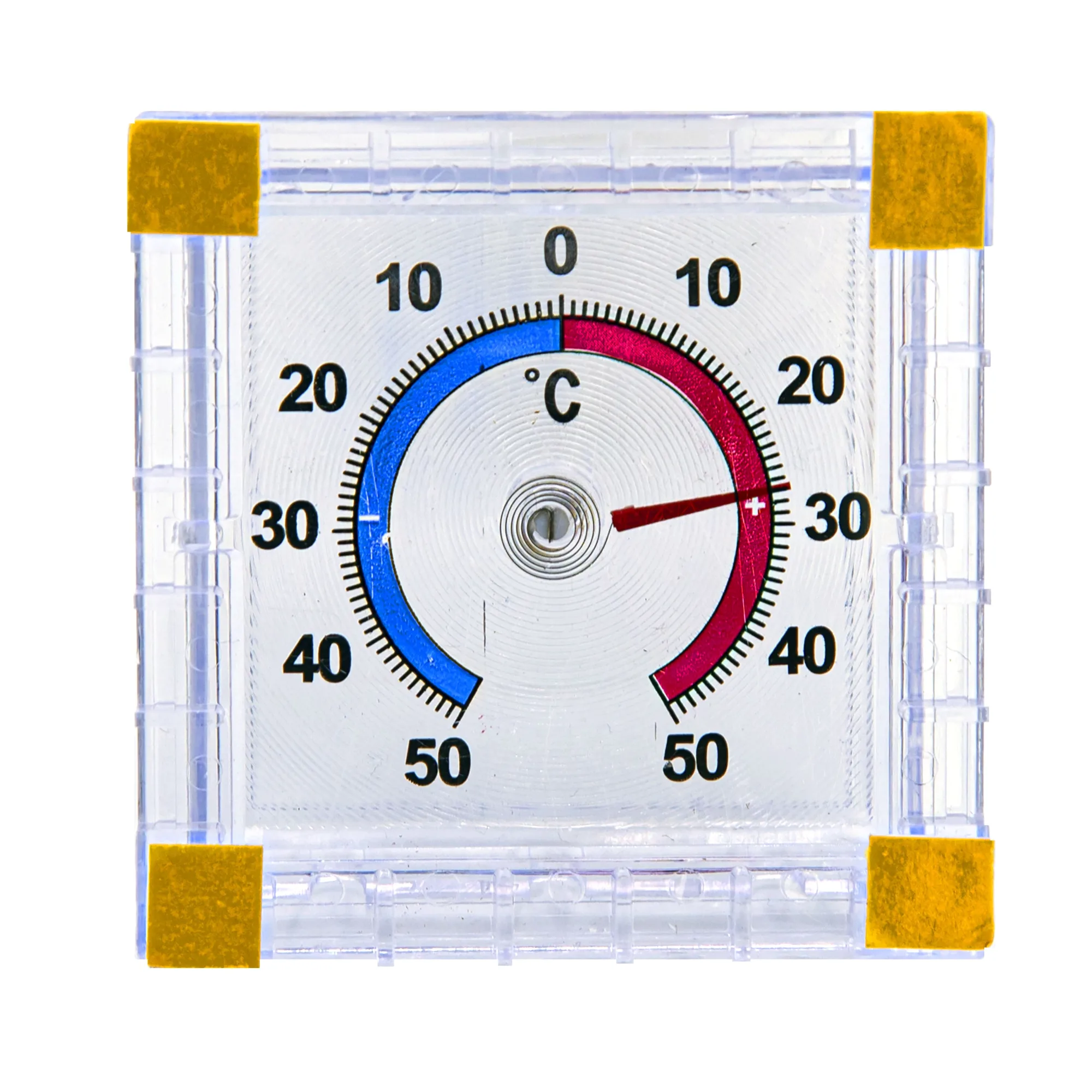 Термометр оконный наружный, биметаллический, ТББ, от -50°C до +50°C, 70x75мм, (шт.)