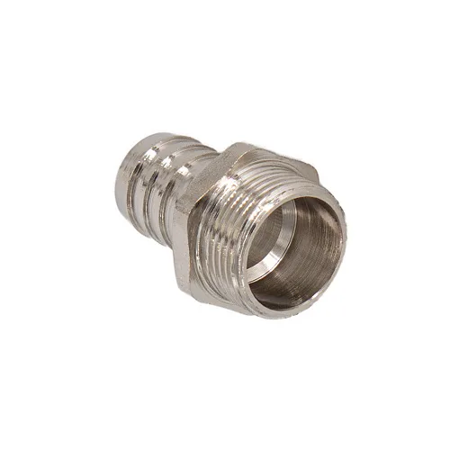 Штуцер для шланга латунный, наружная резьба, 1/2"-18 мм, (шт.)
