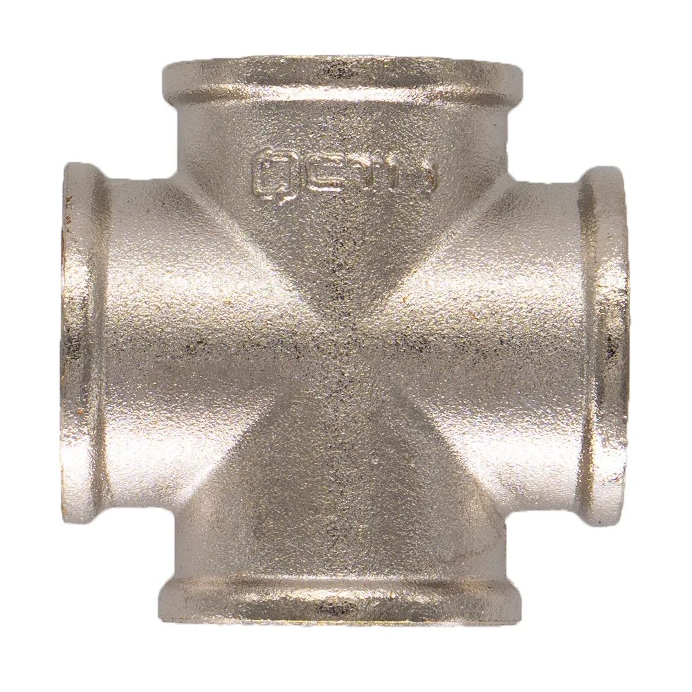 Крестовина латунная,внутренняя резьба, 1/2", 0000150, (шт.)
