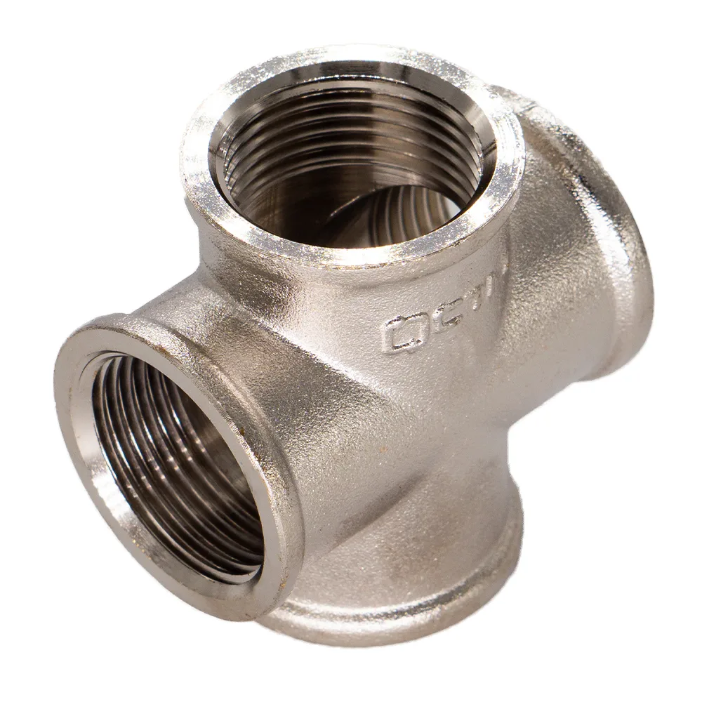 Крестовина латунная,внутренняя резьба, 1/2", 0000150, (шт.)