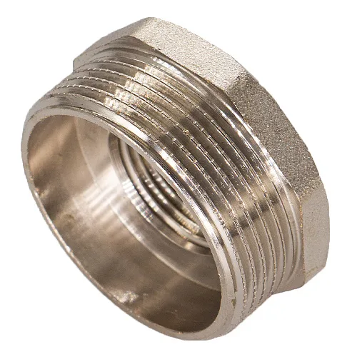 Футорка латунная, внутренняя/наружная резьба, 1"x1/2", (шт.)