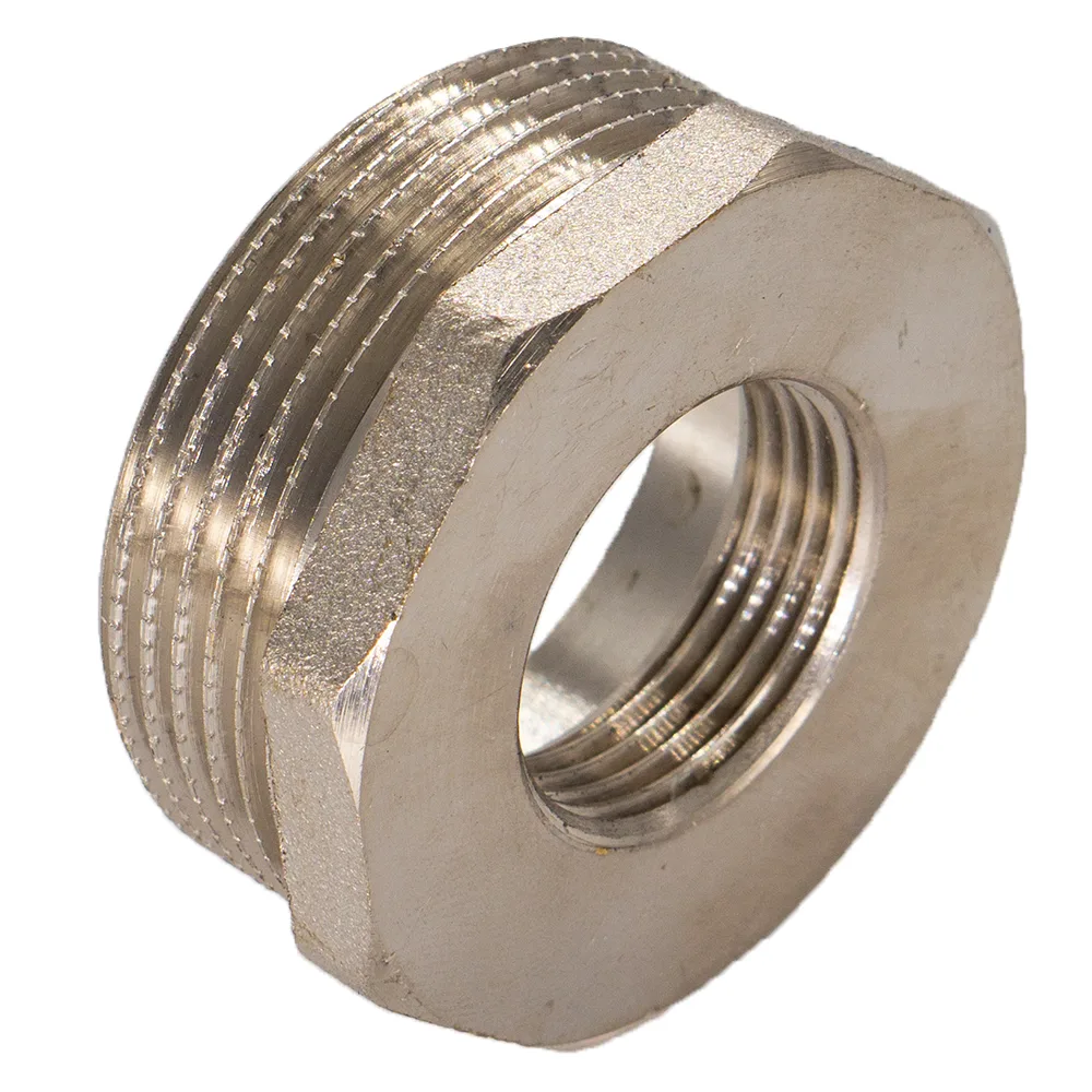 Футорка латунная, переходная, внутренняя резьба, 1/2"x3/8", (шт.)