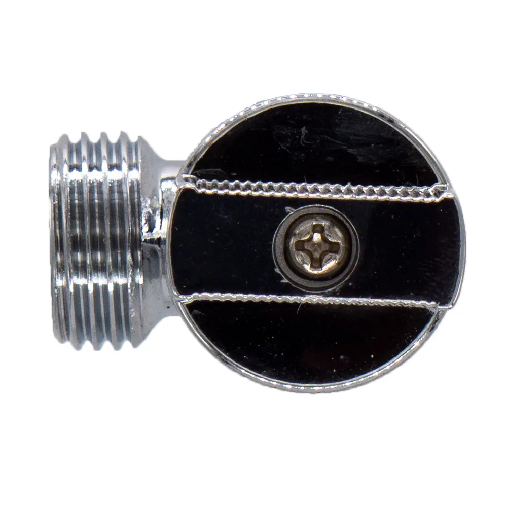 Кран латунный, для бытовых приборов, угловой бабочка, хром, 1/2"х1/2"нар/нар, CAME1212, (шт.)