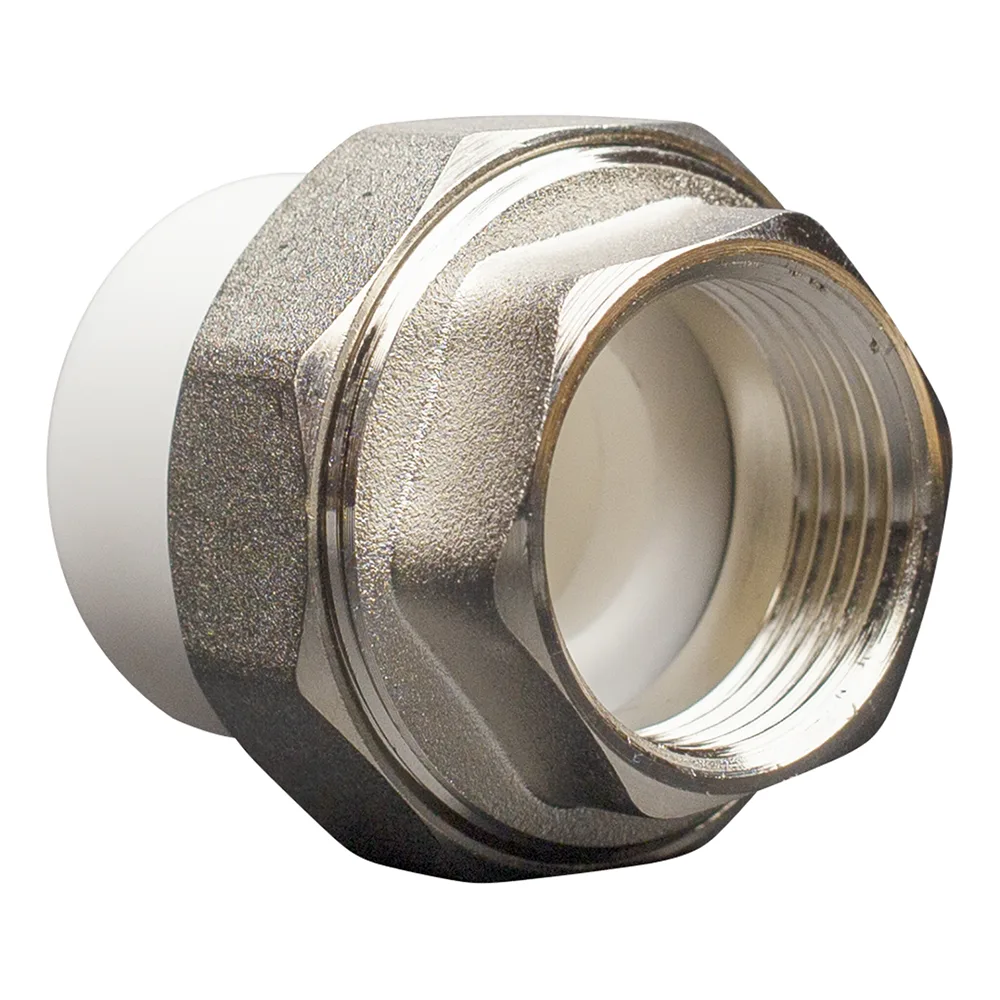 Муфта ППР(PP-R), разъемная (американка), внутренняя резьба, 20ммх1/2", (шт.)