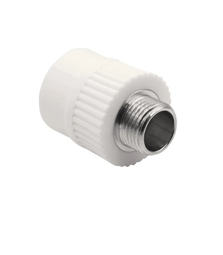 Муфта ППР (PP-R), переходная, наружная резьба, 25мм x1/2", (шт.)