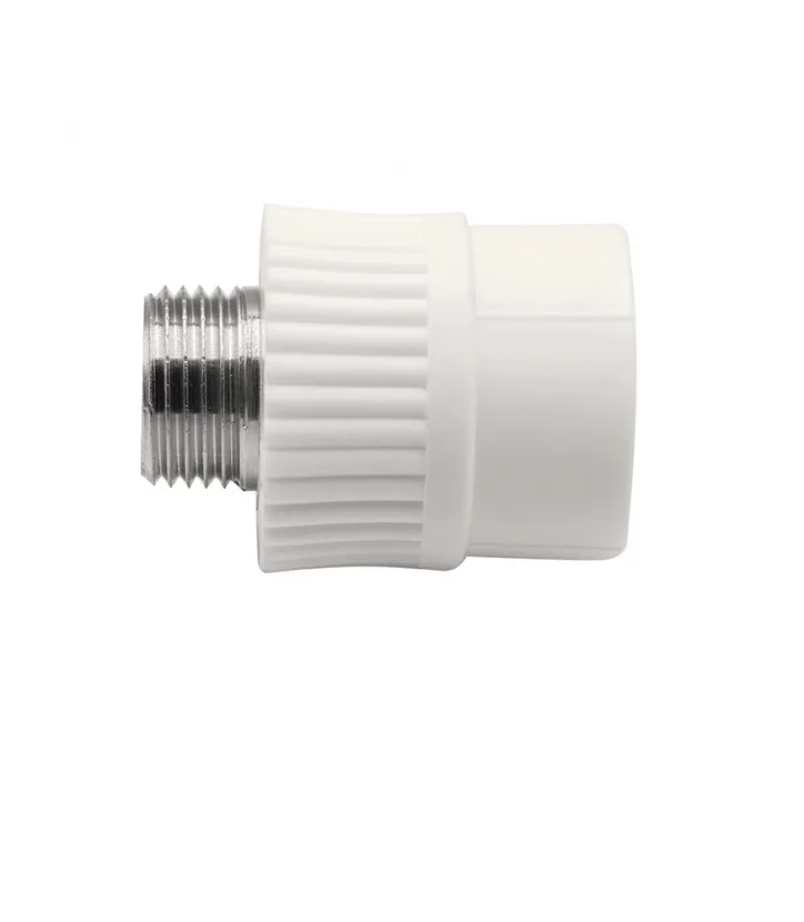 Муфта ППР (PP-R), переходная, наружная резьба, 25мм x1/2", (шт.)