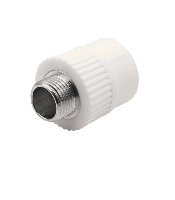 Муфта ППР (PP-R), переходная, наружная резьба, 25мм x1/2", (шт.)
