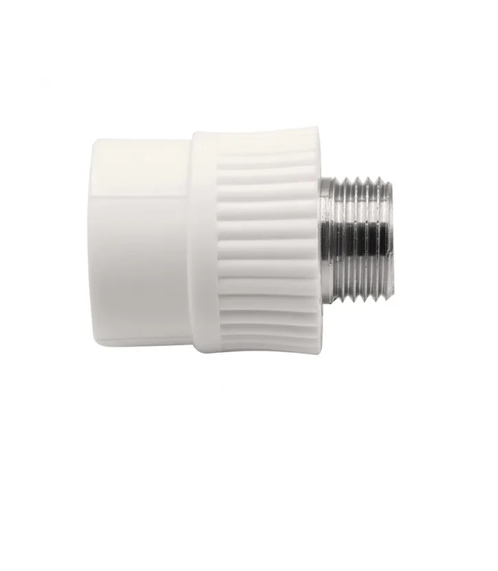 Муфта ППР (PP-R), переходная, наружная резьба, 25мм x1/2", (шт.)