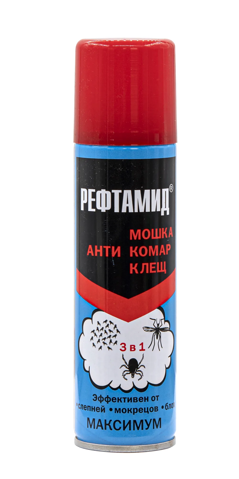 Аэрозоль от комаров, мошки, клещей, Рефтамид Максимум, 28% дэта, 147мл, 03.09.122.01, (шт.)