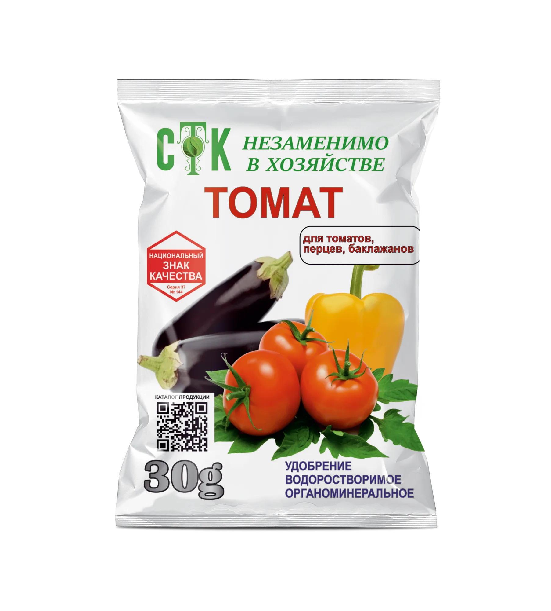 Удобрение органоминеральное для томатов, 30г, (шт.)