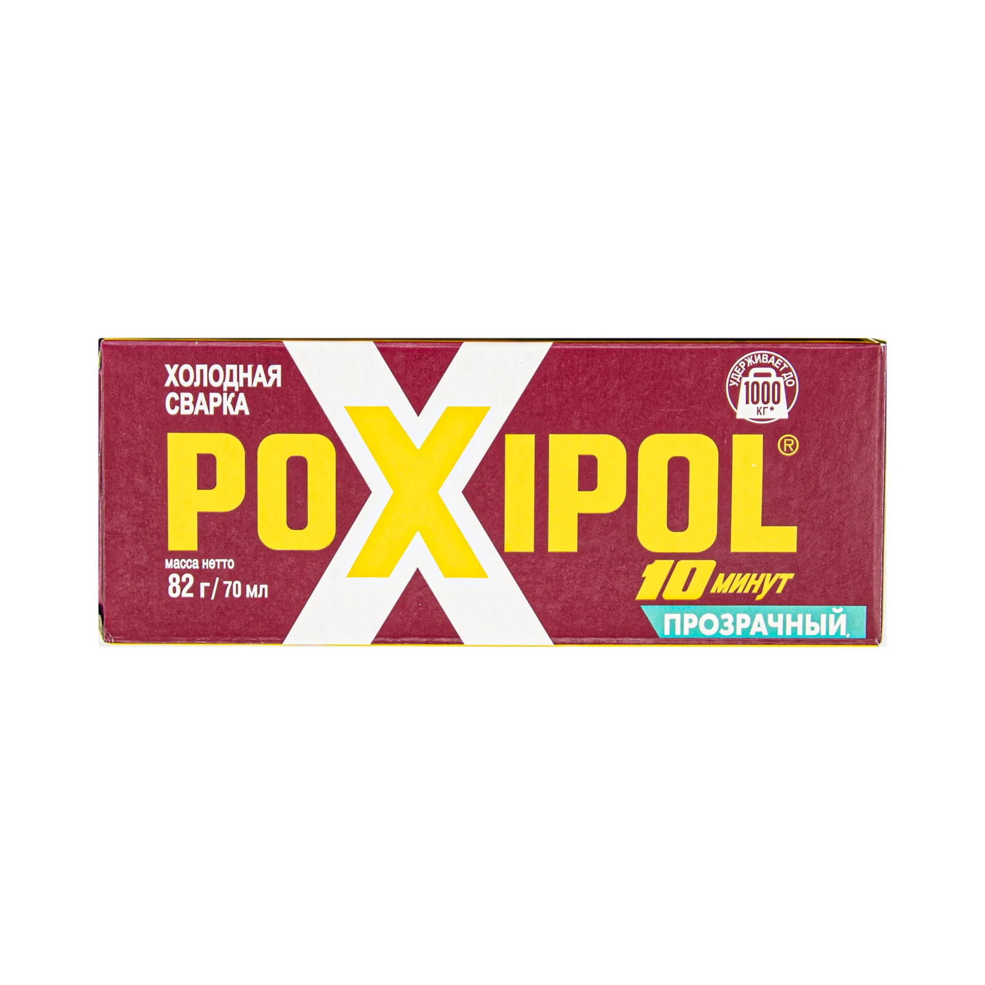 Клей Холодная сварка POXIPOL, двухкомпонентный эпоксидный клей, прозрачный, 70мл, (шт.)