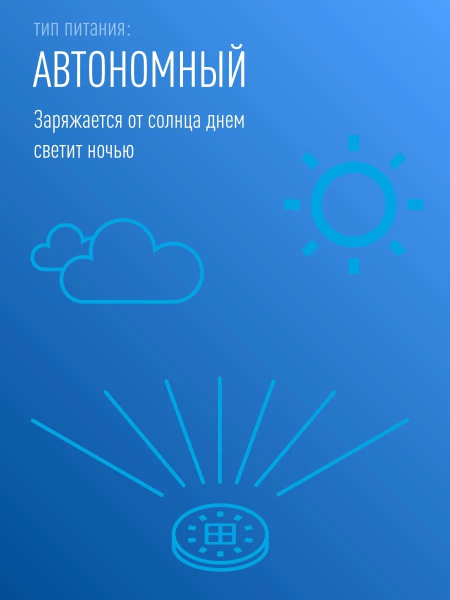Светильник на солнечной батарее садовый, LED, с датчиком движения, аккум. AA, 8час, белый, (шт.)