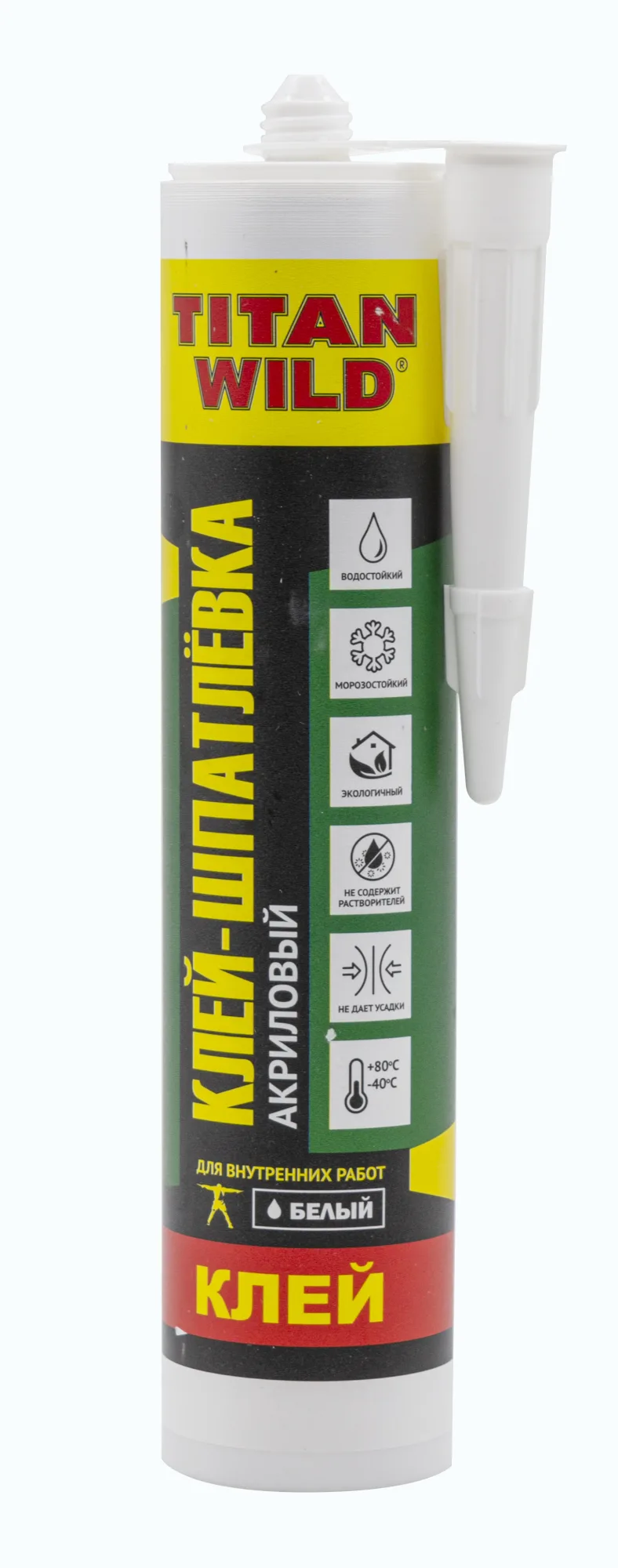Клей-шпатлёвка акриловый Titan Wild, 310мл/400г, (шт.)